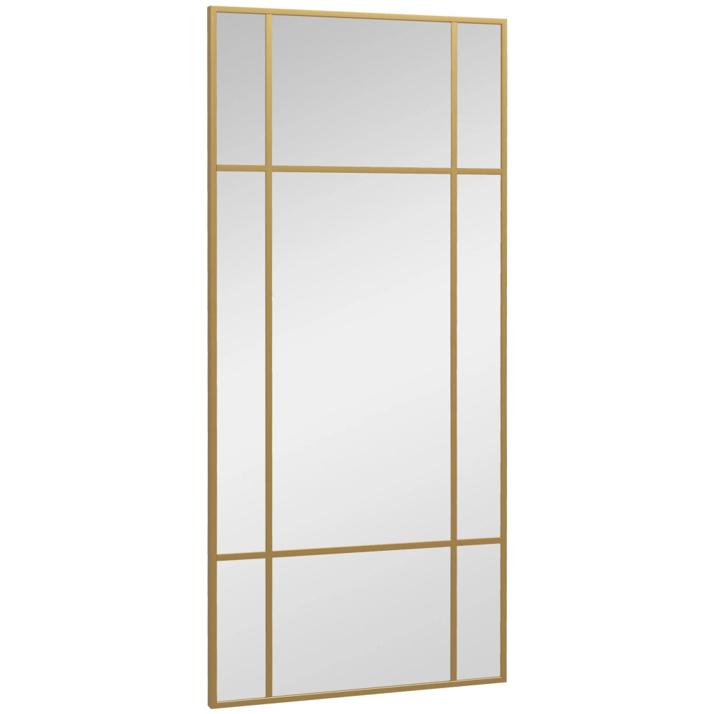 Specchio da Parete Finestra ¨C zephmum ¨C 110x50cm Oro