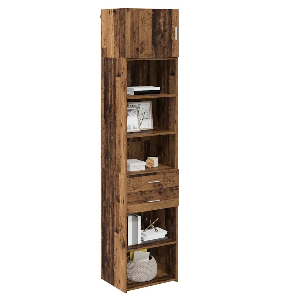 Credenza | Madia | Buffet da pranzo | Armadio da pranzo Legno vecchio 50 x 42,5 x 225 cm Legno multistrato