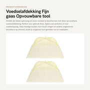 Copertura alimentare - Fitta di seta - Strumento pieghevole - 43x43 cm - Repellente insetti - Adatto per uso domestico e picnic - Accessorio cucina
