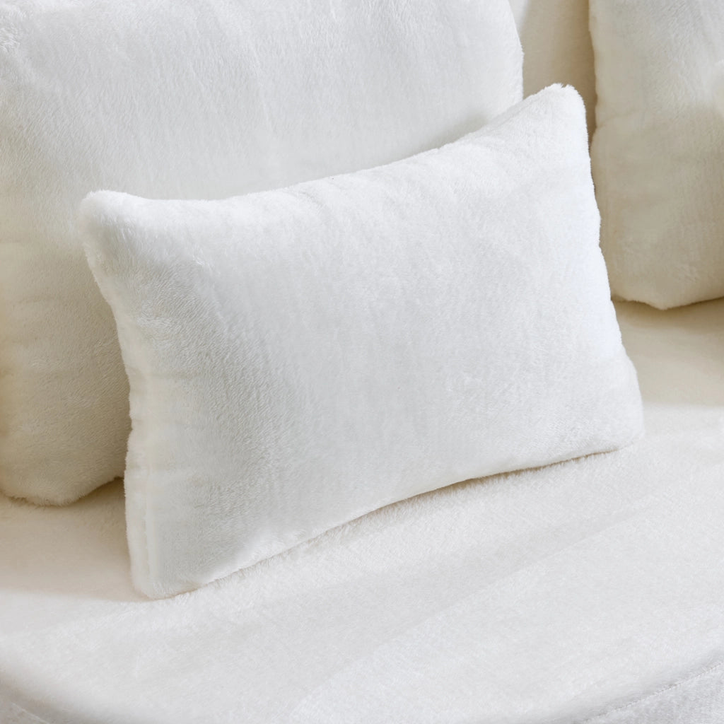 Divano modulare futon pieghevole con cuscino; in schiuma e molle; bianco