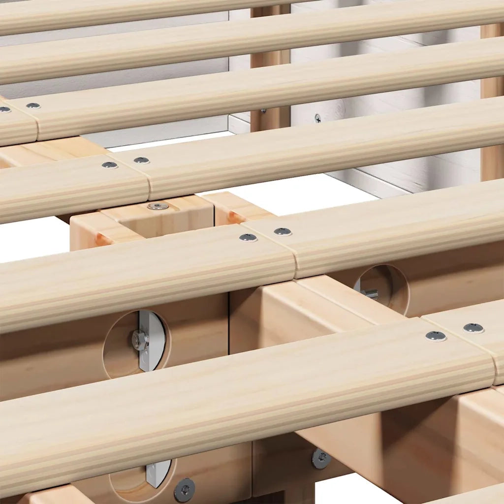 vidaXL Struttura del letto con archiviazione Bianco 120 x 200 cm legno