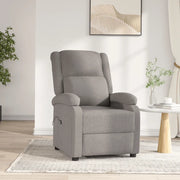 Poltrona Elettrica Reclinabile Tortora in Tessuto 3098360