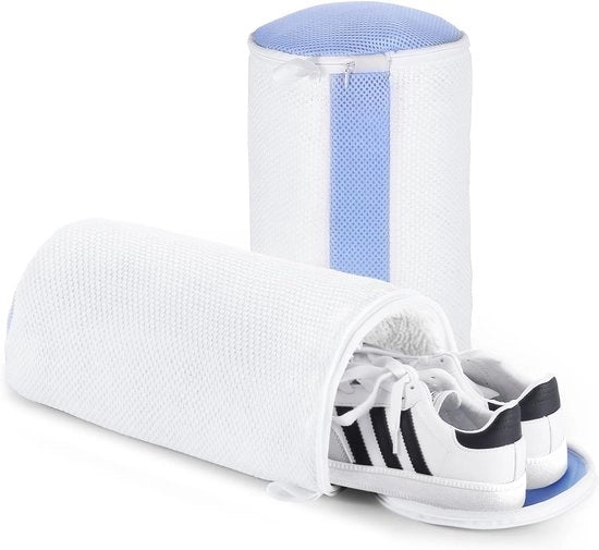 Sistema per la Pulizia delle Scarpe 2-Pack – 360° Pulizia Veloce con Veloce Asciugatura – Tasca per la Pulizia delle Scarpe con Cerniera Nascosta – Sacchetto per la Pulizia delle Scarpe Riciclabile