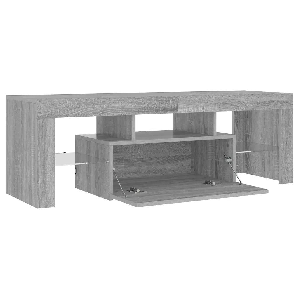 Mobile Porta TV con Luci LED Grigio Sonoma 120x35x40 cmcm 815667