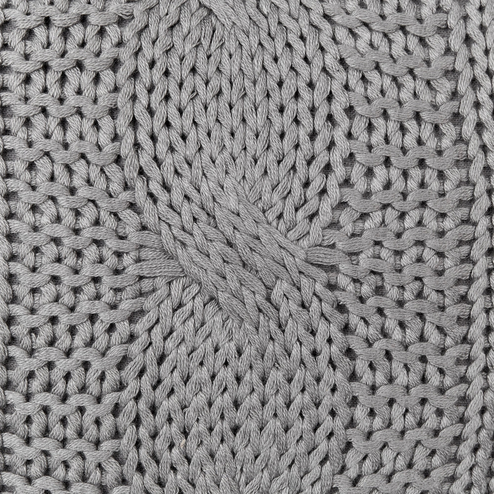 Set di 2 cuscini in cotone grigio 45 x 45 cm morbida imbottitura divano soggiorno