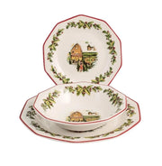 Servizio di Piatti da Tavola Natalizio Holly Toys Churchill 18 Pezzi