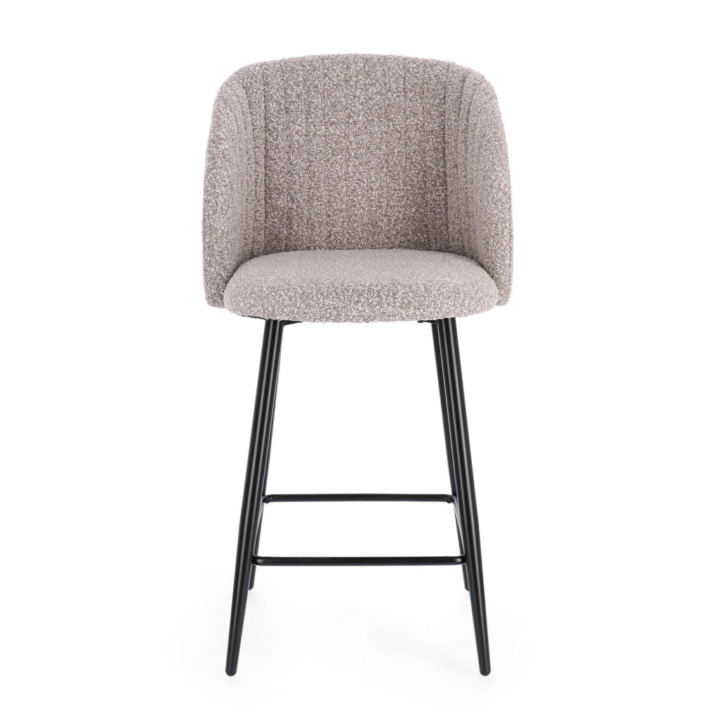 Sgabello cucina queen nero-visone