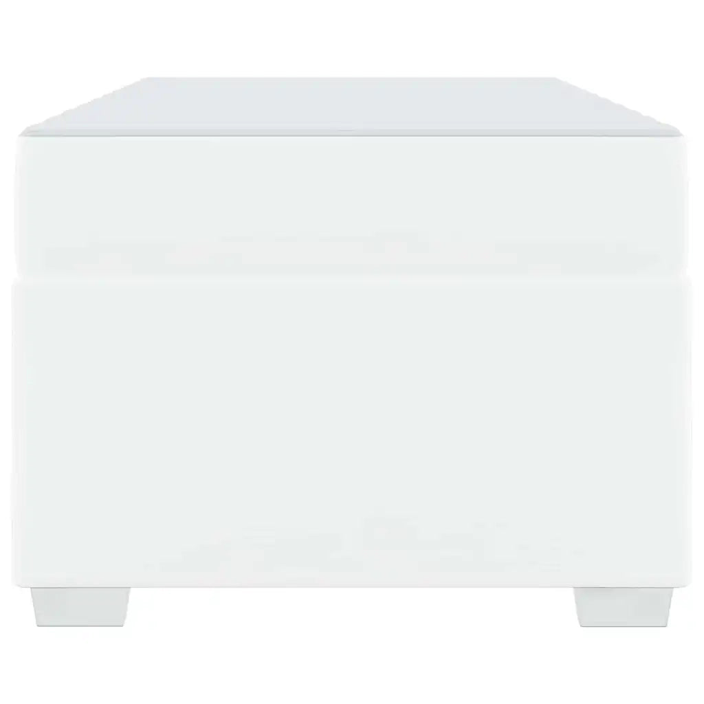 vidaXL Struttura del letto Bianco 90 x 200 cm Pelle sintetica