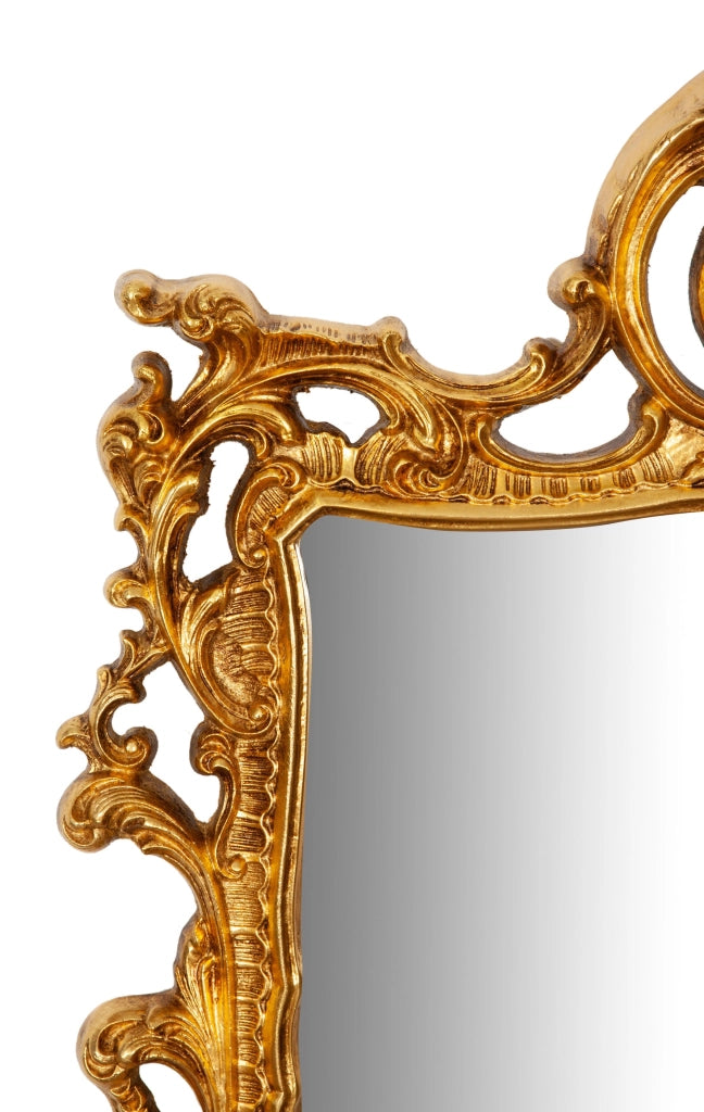 Biscottini SPECCHIERA DA PARETE IN LEGNO FINITURA FOGLIA ORO ANTICATO MADE IN ITALY