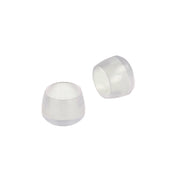 Puntali tondi PVC trasparente Ã˜ 22 mm. - 4 pz.