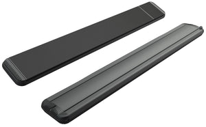 Stufa Elettrica ad Infrarossi 141x20,1x5,8 cm da Soffitto 1800W in Alluminio Dimmerabile Moel Hot-Top Nera