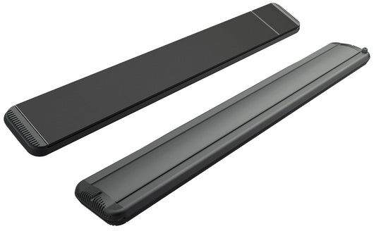 Stufa Elettrica ad Infrarossi 141x20,1x5,8 cm da Soffitto 1800W in Alluminio Dimmerabile Moel Hot-Top Nera