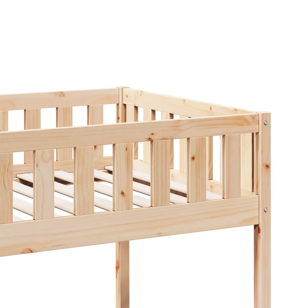 vidaXL Letto per Bambini senza Materasso 75x190 cm Legno Massello Pino