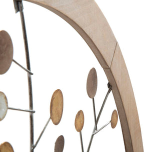 Pannello da Muro Albero della Vita Mirror New Ø80x2 cm in Ferro e MDF