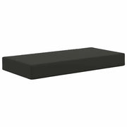 Cuscino per sedie | Cuscino da Sedia Esterno Nero 80 x 40 x 8 cm 100% Poliestere