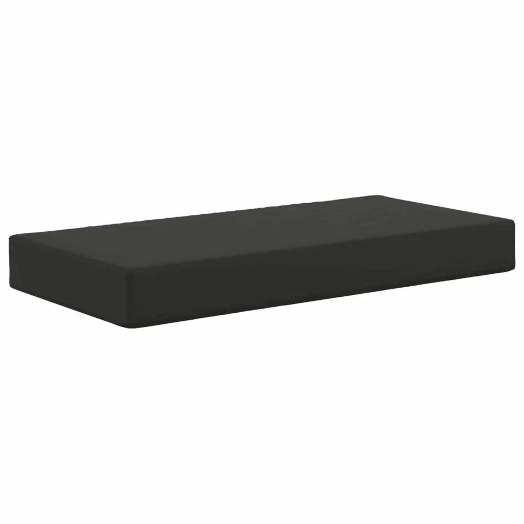 Cuscino per sedie | Cuscino da Sedia Esterno Nero 80 x 40 x 8 cm 100% Poliestere
