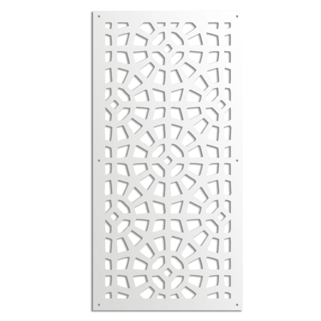 SANPIETRINI - Pannello in PVC traforato - Parasole Misura: 47x94 cm, Colore: bianco