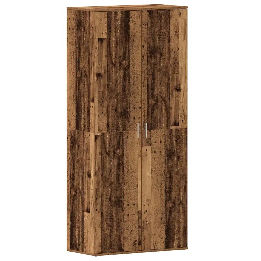 Mobile per scarpe con porta Legno vecchio 80 x 39 x 178 cm 3333873