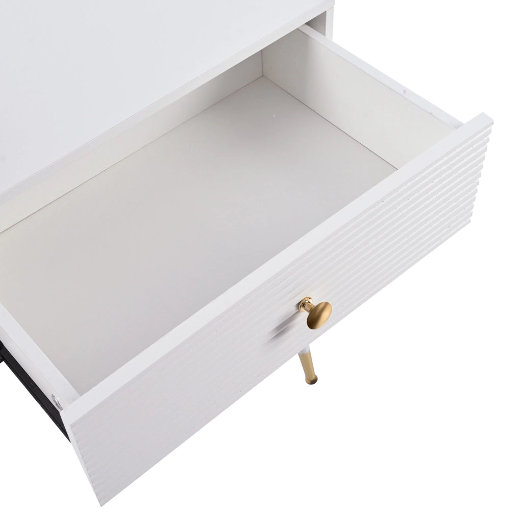 TOELETTA con specchio LED 100x40 cm Bianco