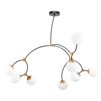 Lampada Da Soffitto Black Mat APP1673-8CP