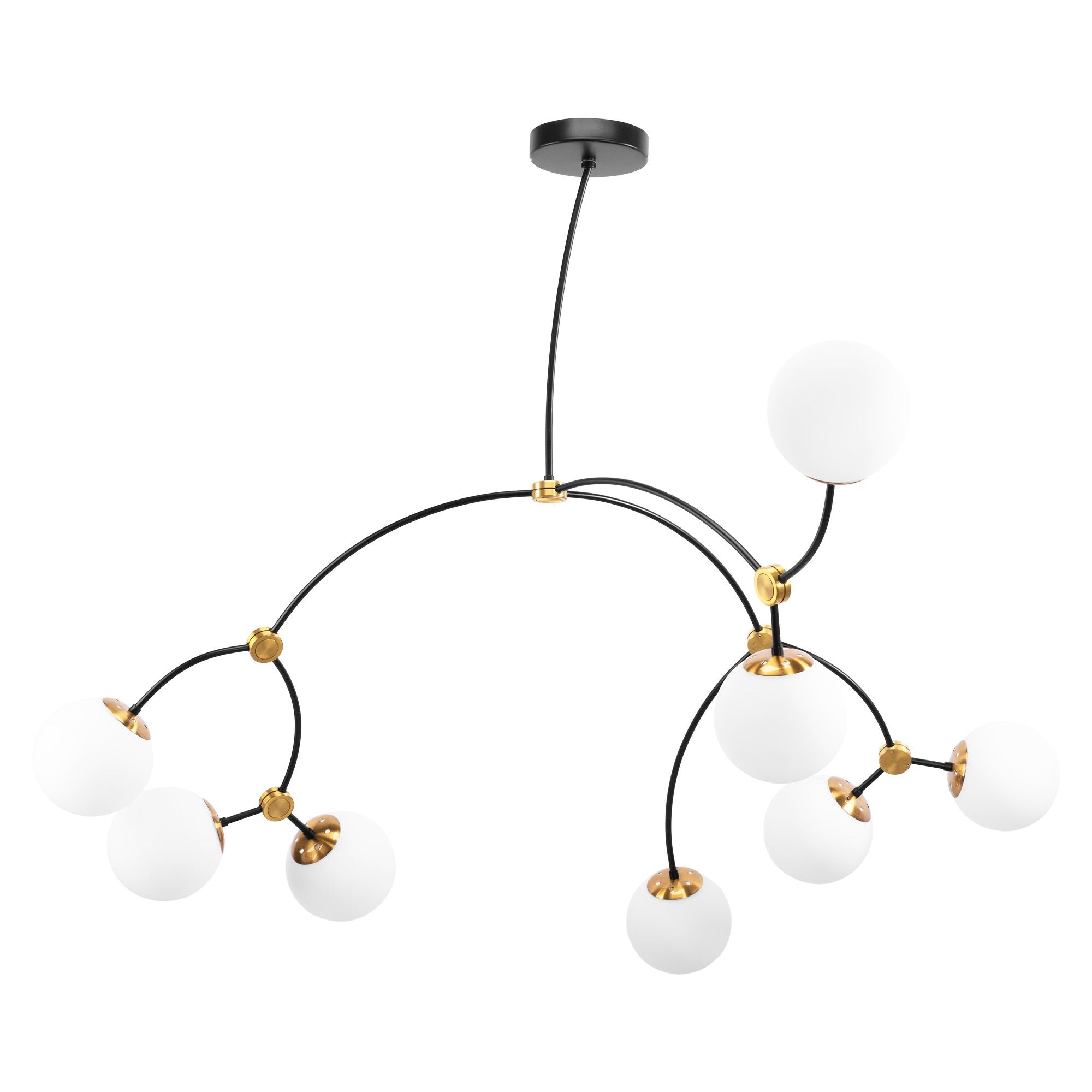 Lampada Da Soffitto Black Mat APP1673-8CP