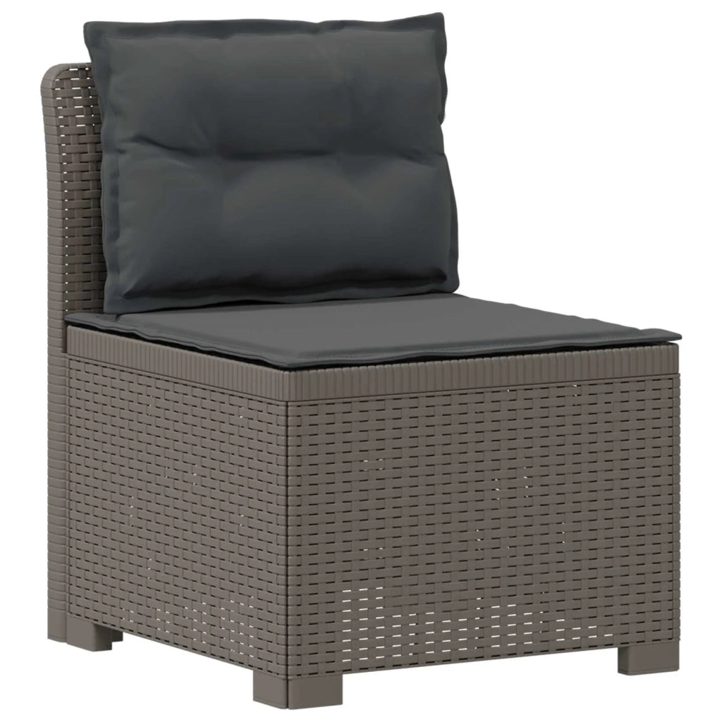 Divano da giardino 3 posti con cuscini in look rattan PP 8011917