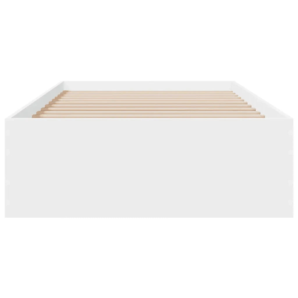 Giroletto con Cassetti Bianco 100x200 cm in Legno Multistrato