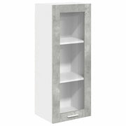 Armadio pensile | Mobile da Cucina con porta Grigio cemento 40 x 31 x 100 cm