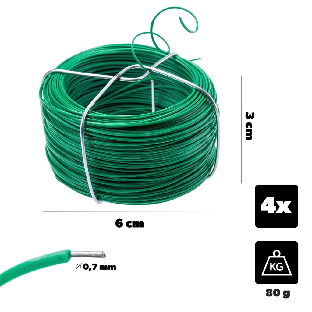 KADAX Drut ogrodowy pokryty PVC 50m 2szt P25413 pa