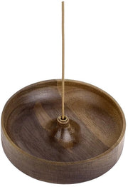 Brander a piastra di walnuto per aromaterapia e meditazione - contenitore compatto in legno duraturo