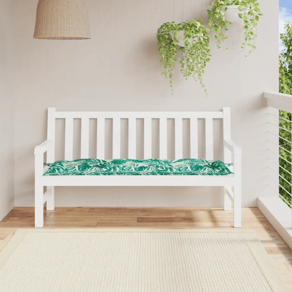 Cuscino per Panca | Cuscini per sedie a Foglie 150x50x7 cm in Tessuto Oxford