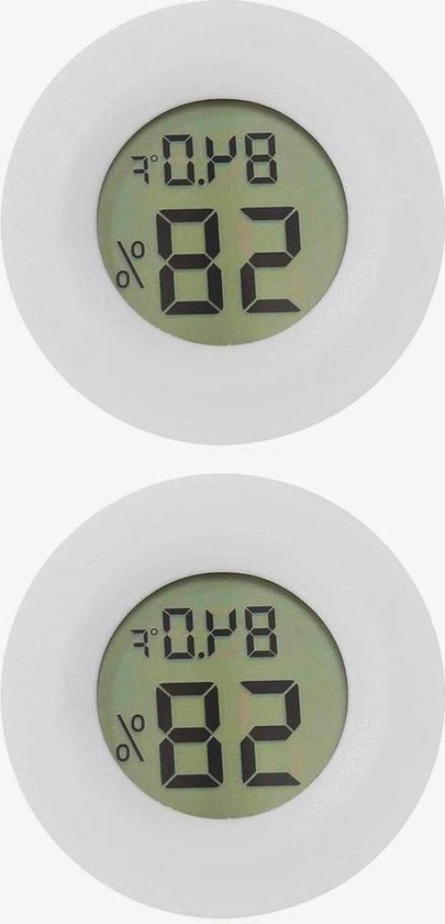 Mini Frigorifero Congelatore Termometro Umidistat - Termometro Umidistat Elettronico - Termometro Indoor Domestico Inseribile - Misuratore di Temperatura e Umidità - 2-Pack .