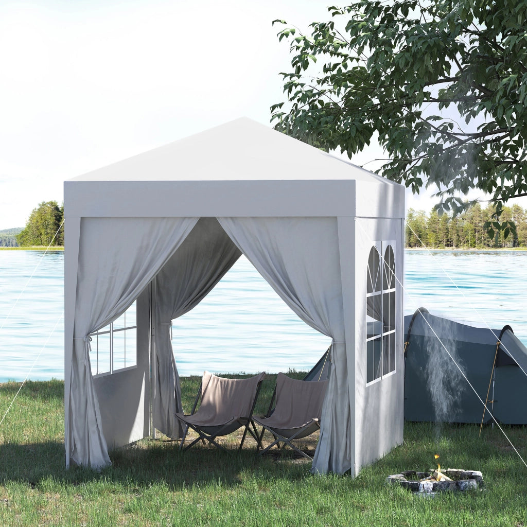 Tonnelle da giardino pieghevole ¨C zephmum ¨C bianco 200x200 cm