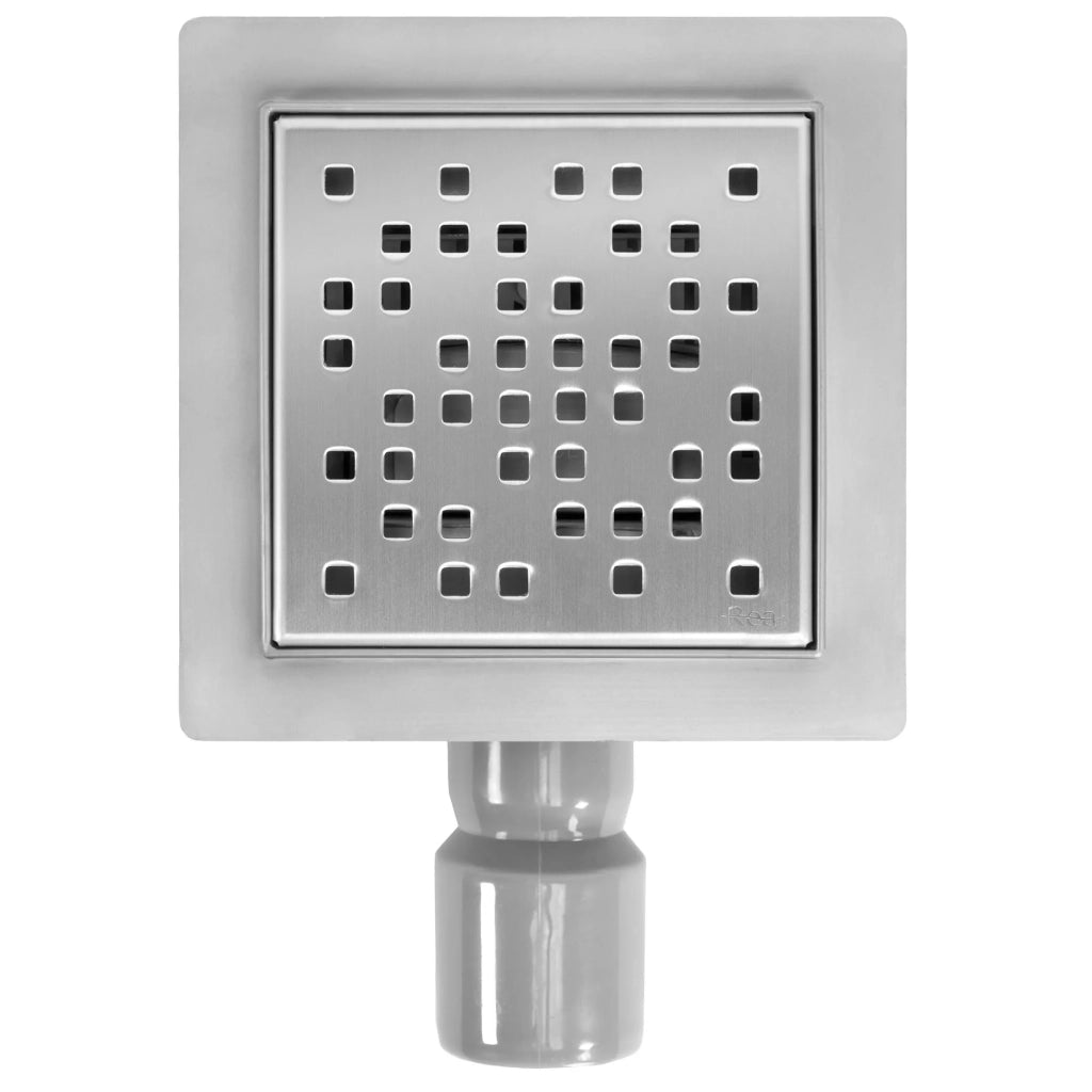 Scarico Lineare Rea Dots Nickel Brush 12x12