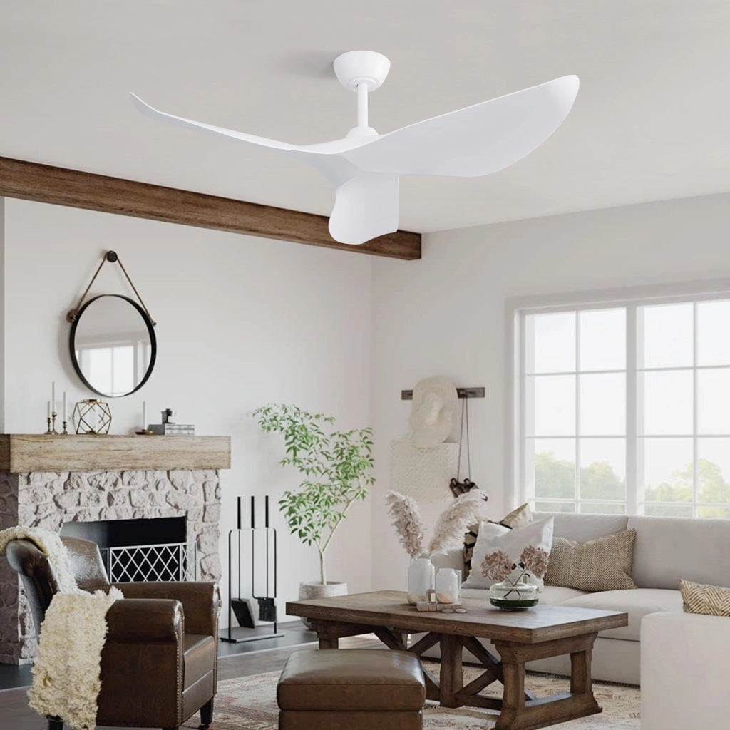 Ventilatore da soffitto 38 pollici ¨C Minimal ¨C senza illuminazione, con motore DC e telecomando, uso interno/esterno