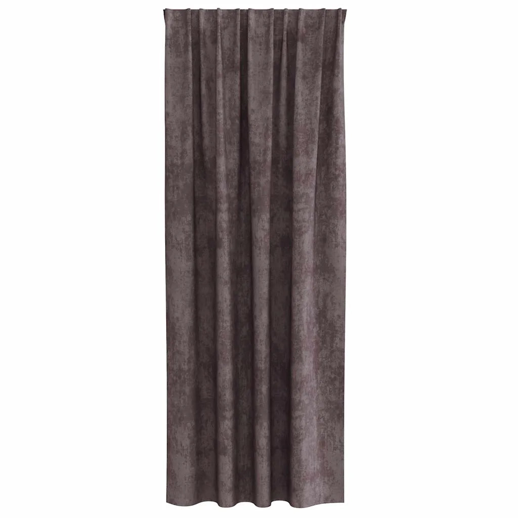 Tende in Velluto con tende 2 pcs Marrone 225 x 140 cm Velluto 4107695