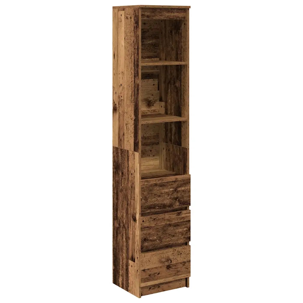 Credenza Legno Antico 37,5x35x180 cm in Truciolato