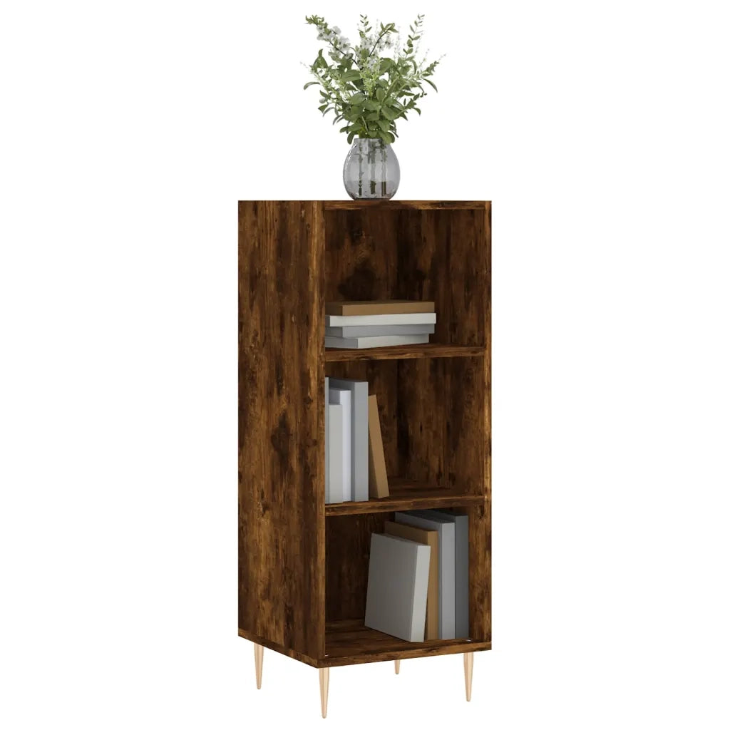 Credenza Rovere Fumo 34,5x32,5x90 cm in Legno Multistratocod mxl 129288