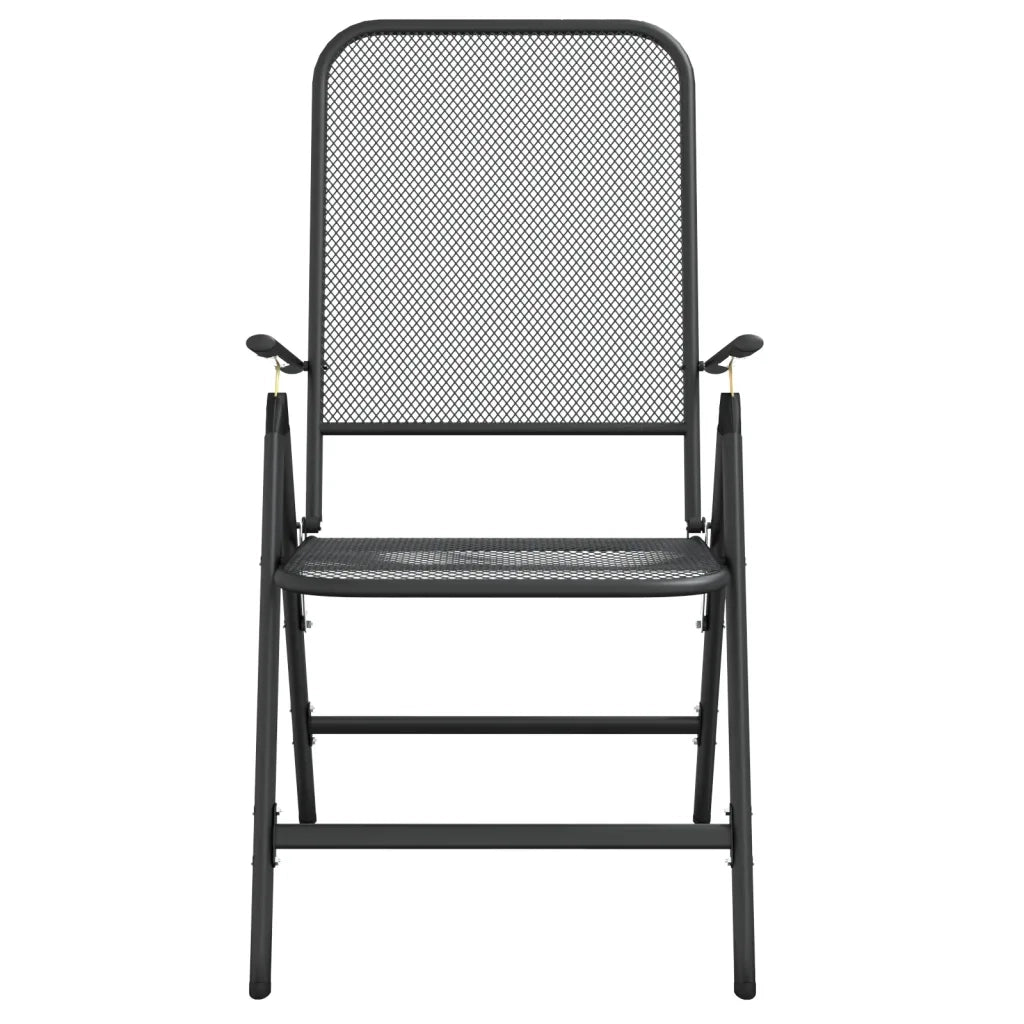 Set da Pranzo da Giardino 3pz Antracite in Rete Metallica 3211817