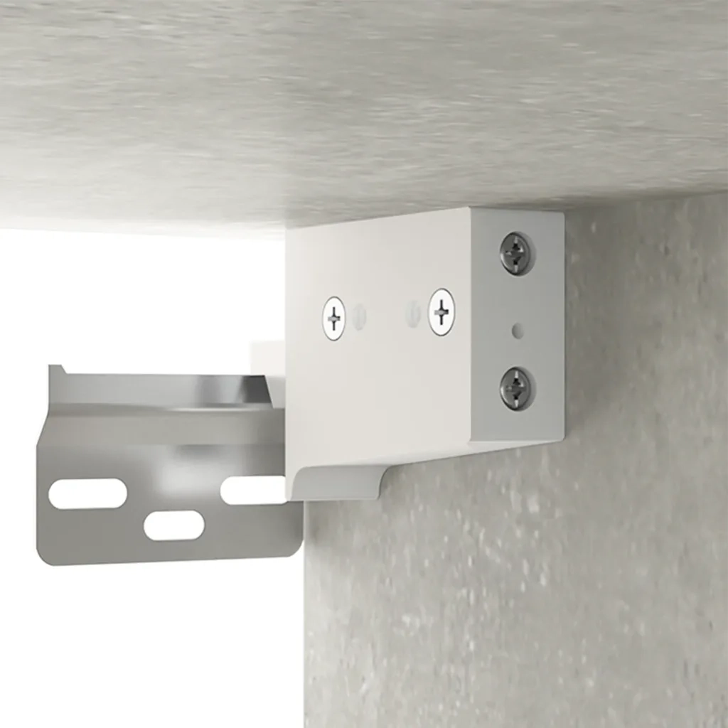 Comodino a Muro Grigio Cemento 35x35x20 cm 812842