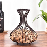 Display per vino - Ideale per gli amanti del vino - 1 pezzo - Colore bronzo opacato - Costruzione metallica robusta