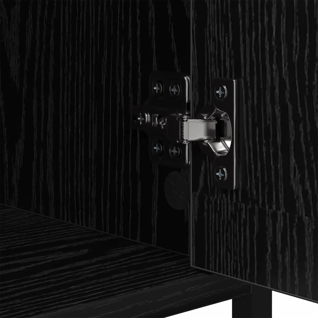 Armadio da Notte 2 pcs Rovere Nero 40 x 42 x 60cm