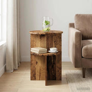 Tavolo laterale con archiviazione Legno antico Ø 39,5 x 55 cm