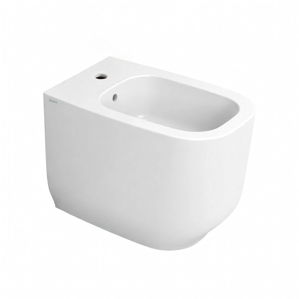 Sanitari filomuro WC e Bidet in Ceramica Copriwater soft-close Ceramiche Dolomite serie ALBA - Bianco Lucido