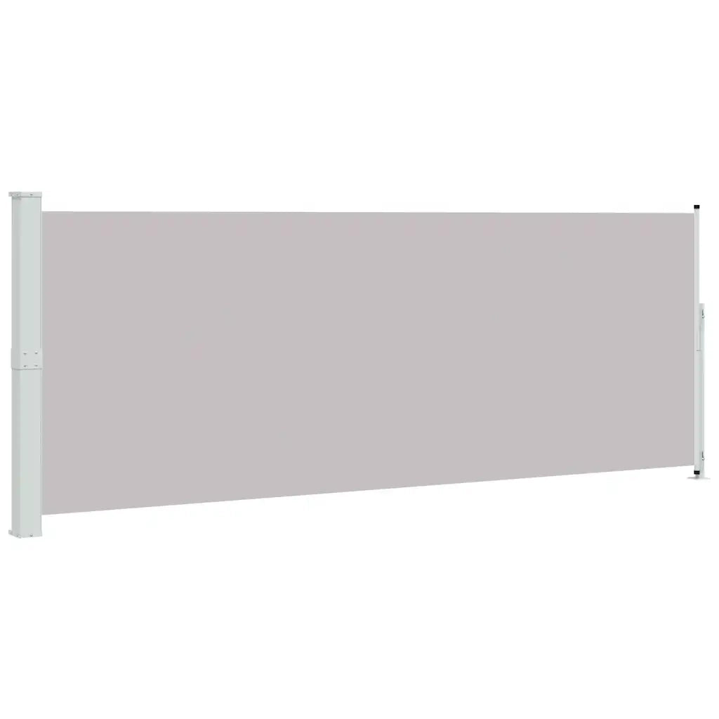 Tenda Laterale Retrattile per Patio 180x514 cm Grigia 313407