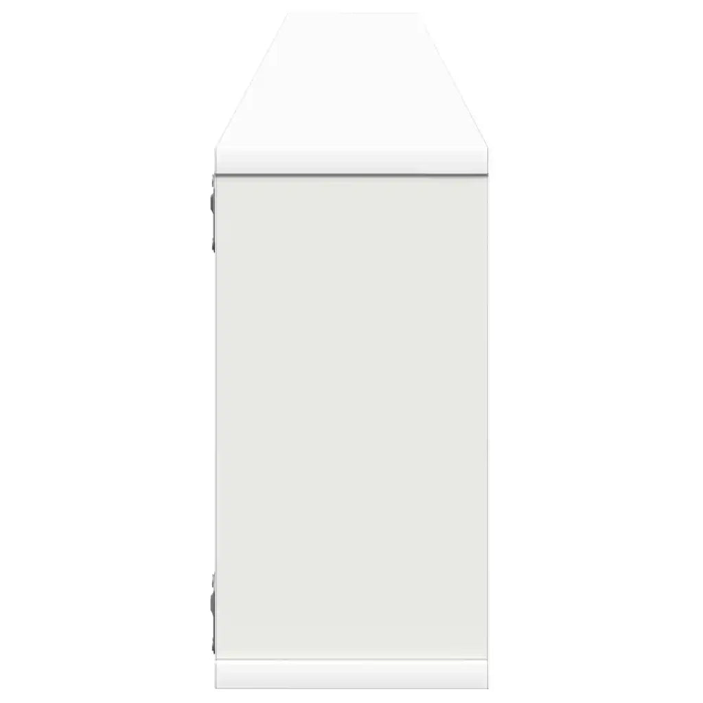 Mensole Parete a Cubo 4 pz Bianco 100x15x30 cm in Multistrato 807080