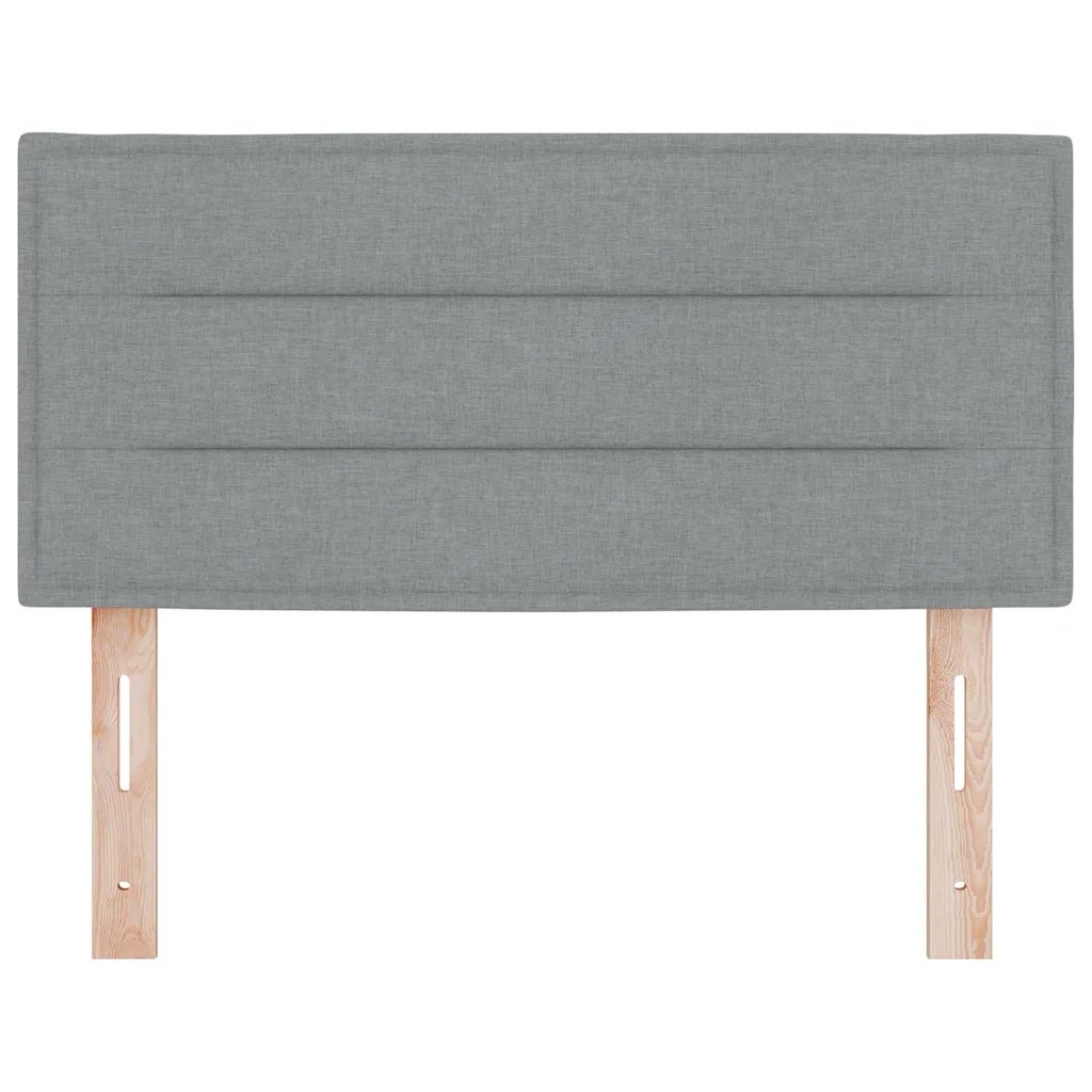 Testiera | Testata LED con strisce LED Grigio chiaro 90 cm Tessuto
