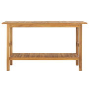 Vanità da Bagno in Legno Massello di Teak 132x45x75 cm 318482