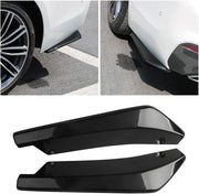 Set di 2 spoiler posteriori per auto - Lip spoiler posteriore con 6 viti - Nero.