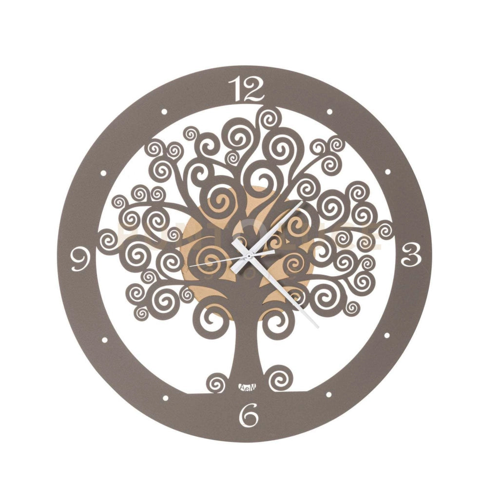 Orologio da parete particolare Albero della Vita piccolo Oro laccato e fango